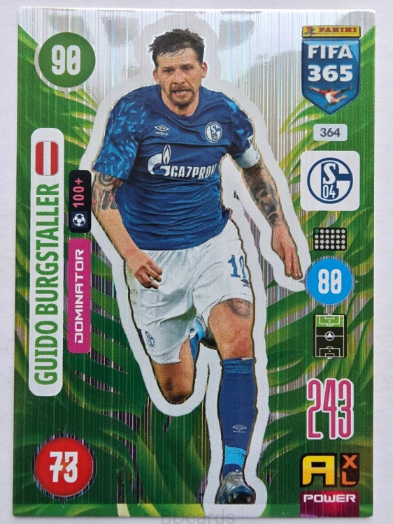 2021 Panini Fifa 365 Guido Burgstaller Schalke Nr 364 /O