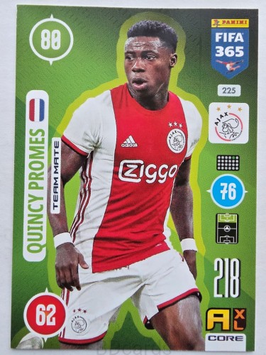 2021 Panini Fifa 365 Quincy Promes Ajax Nr 225 /O