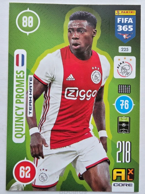 2021 Panini Fifa 365 Quincy Promes Ajax Nr 225 /O