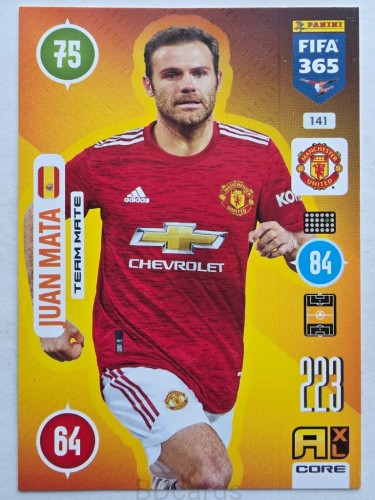 2021 Panini Fifa 365 Juan Mata Manchester United Nr 141 /O