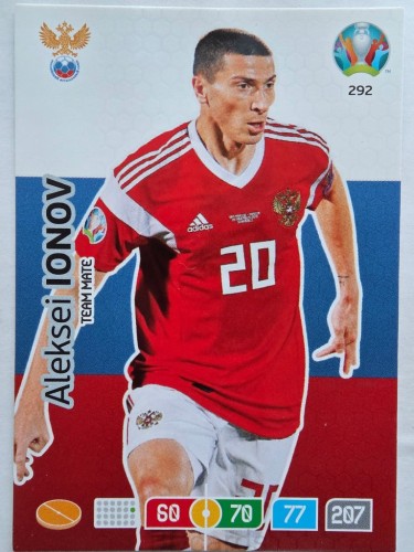 2020 Panini Euro Alexei Ionov Rosja Nr 292 /O