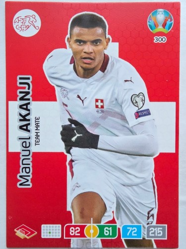 2020 Panini Euro Manuel Akanji Szwajcaria Nr 300 /O