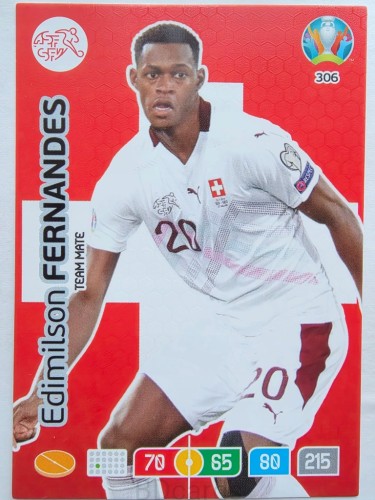 2020 Panini Euro Edmilson Fernandes Szwajcaria Nr 306 /O