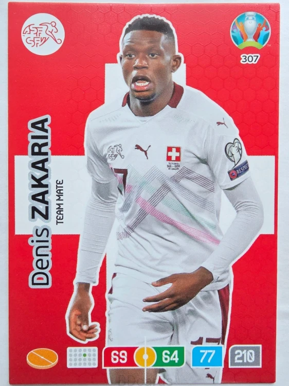 2020 Panini Euro Denis Zakaria Szwajcaria Nr 307 /O