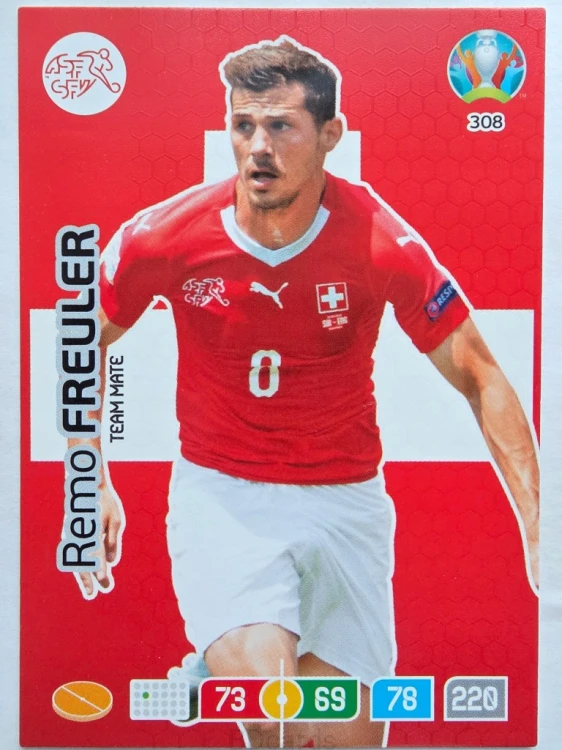 2020 Panini Euro Remo Freuler Szwajcaria Nr 308 /O