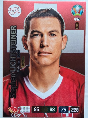 2020 Panini Euro Stephan Lichtsteiner Captain Szwajcaria Nr 309 /O