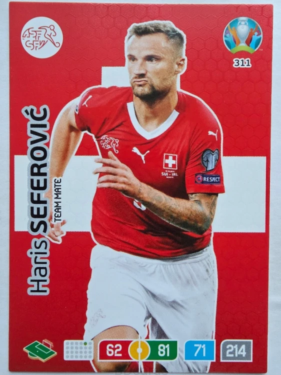 2020 Panini Euro Haris Seferović Szwajcaria Nr 311 /O