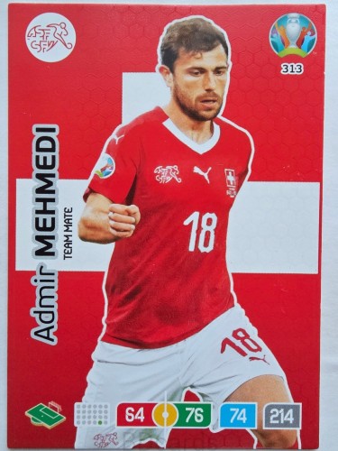 2020 Panini Euro Admir Mehmedi Szwajcaria Nr 313 /O