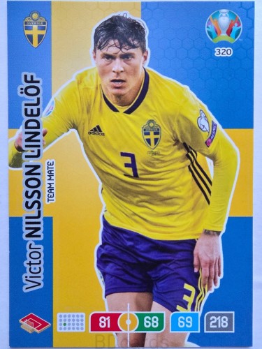 2020 Panini Euro Victor Nilsson Lindelof Szwecja Nr 320 /O