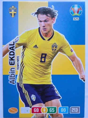 2020 Panini Euro Albin Ekdal Szwecja Nr 325 /O
