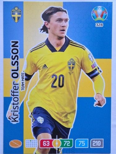 2020 Panini Euro Kristoffer Olsson Szwecja Nr 328 /O