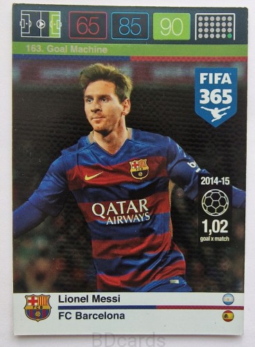 2015-16 Panini Fifa 365 Lionel Messi FC Barcelona /RU14