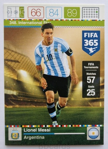 2015-16 Panini Fifa 365 Lionel Messi Argentyna /RU14
