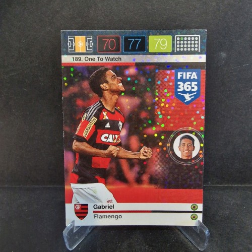 2015-16 Panini Fifa 365 Gabriel Flamengo One to Watch /E17