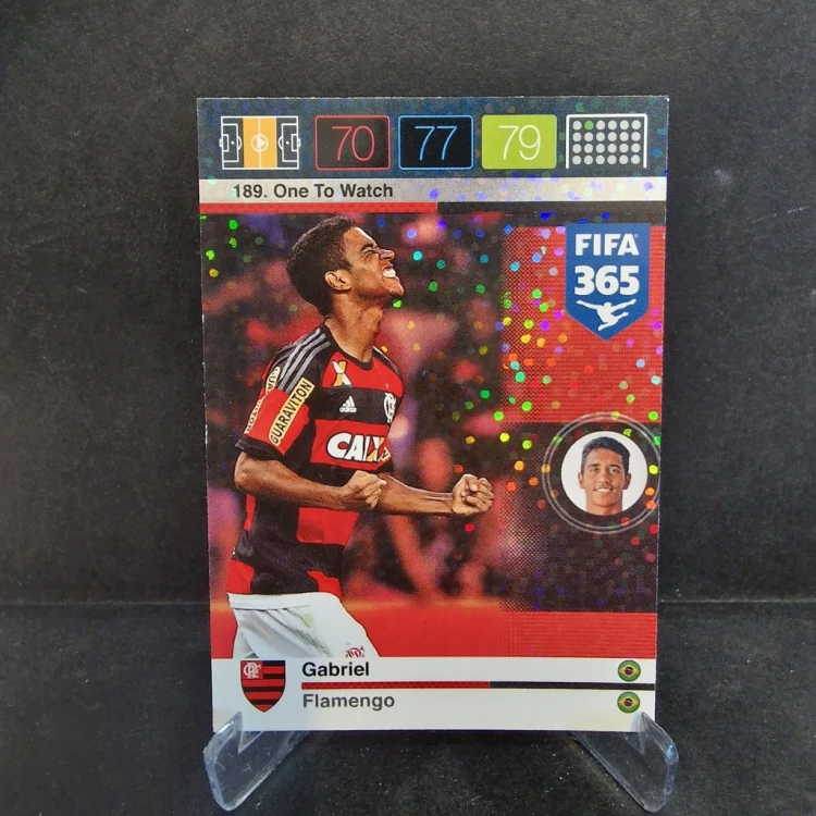 2015-16 Panini Fifa 365 Gabriel Flamengo One to Watch /E17