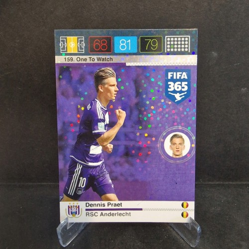 2015-16 Panini Fifa 365 Dennis Praet RSC Anderlecht One to Watch /E19