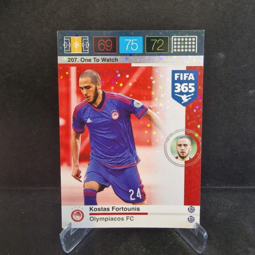 2015-16 Panini Fifa 365 Kostas Fortounis Olympiacos One to Watch /E27