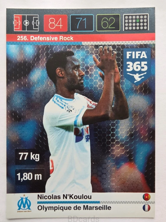 2015-16 Panini Fifa 365 Nicolas N'Koulu Ol. Marsylia Defensive Rock /LU23