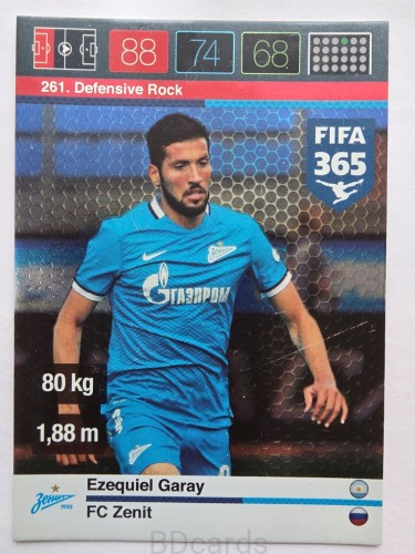 2015-16 Panini Fifa 365 Ezequiel Garay FC Zenit Defensive Rock /NN24