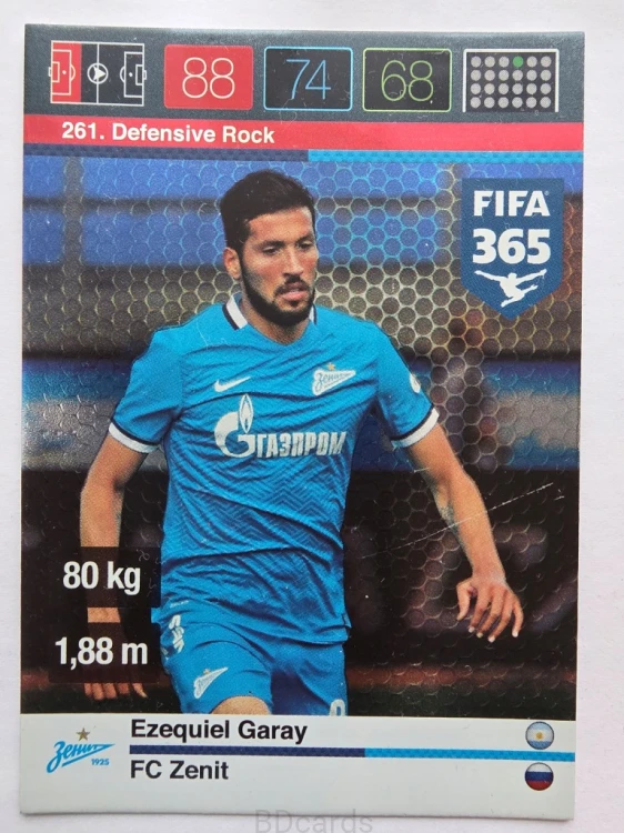 2015-16 Panini Fifa 365 Ezequiel Garay FC Zenit Defensive Rock /NN24