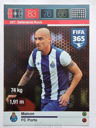 2015-16 Panini Fifa 365 Maicon Fc Porto Defensive Rock /AU2