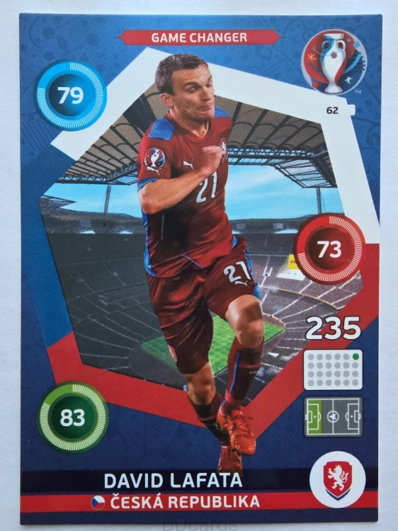 2016 Panini Euro David Lavata Game Changer Czechy Nr 62 /O21