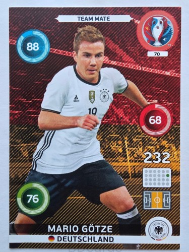 2016 Panini Euro Mario Gotze Niemcy Nr 70 /O24