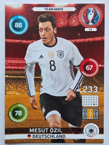 2016 Panini Euro Mesut Ozil Niemcy Nr 73 /O26
