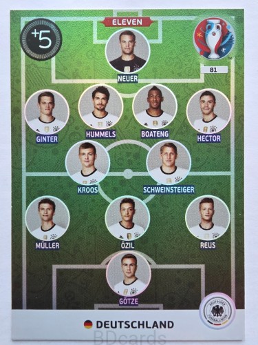 2016 Panini Euro Eleven Niemcy Nr 81 /O31