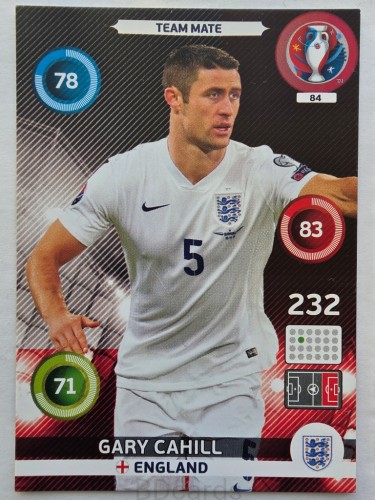 2016 Panini Euro Gary Cahill Anglia Nr 84 /Q1
