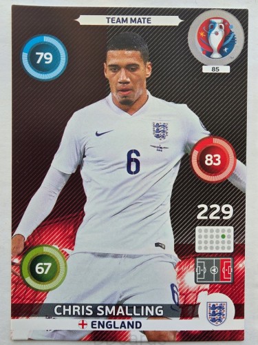 2016 Panini Euro Chris Smalling Anglia Nr 85 /Q1