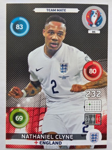 2016 Panini Euro Nathaniel Clyne Anglia Nr 86 /Q2