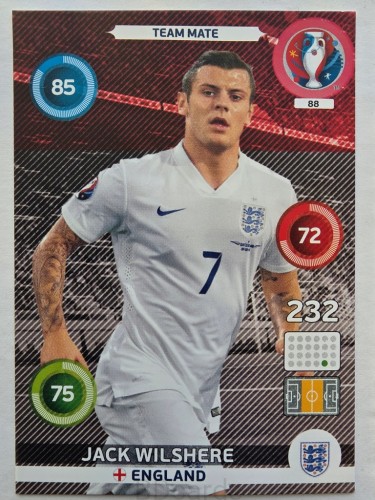 2016 Panini Euro Jack Wilshere Anglia Nr 88 /Q3