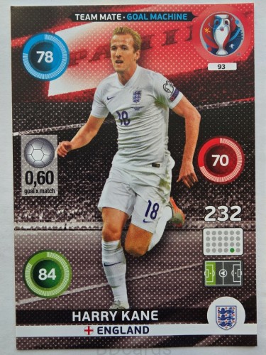 2016 Panini Euro Harry Kane Goal Machine Anglia Nr 93 /Q4