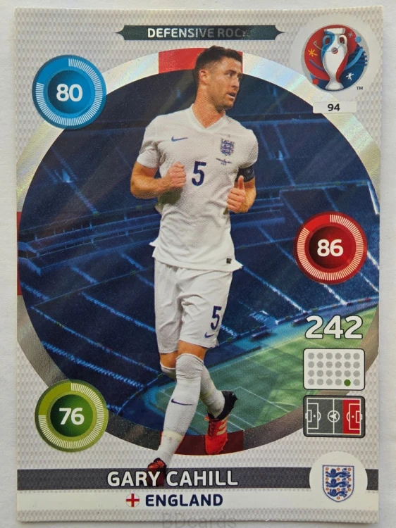 2016 Panini Euro Gary Cahill Defensive Rock Anglia Nr 94 /Q5
