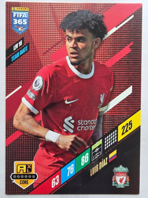 2024 Panini Fifa 365 Luis Diaz LIV16 Liverpool /R15