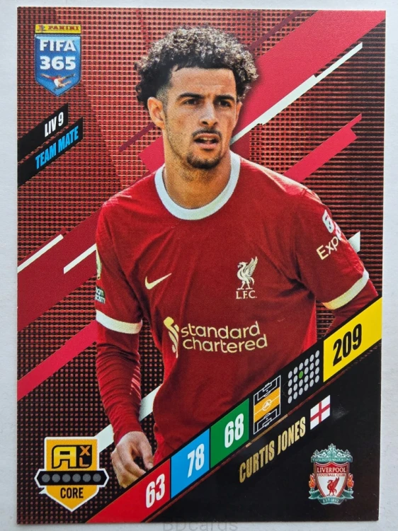 2024 Panini Fifa 365 Curtis Jones LIV9 Liverpool /R15