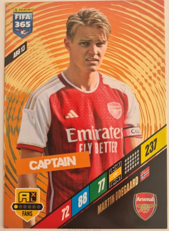 FI2 Odegaard Arsenal Panini Fifa 365 2024 Fans