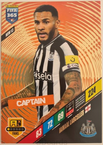 FI3 Lascelles Newcastle Panini Fifa 365 2024 Fans