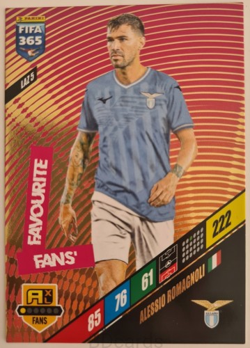 FI5 Romagoli Lazio Panini Fifa 365 2024 Fans