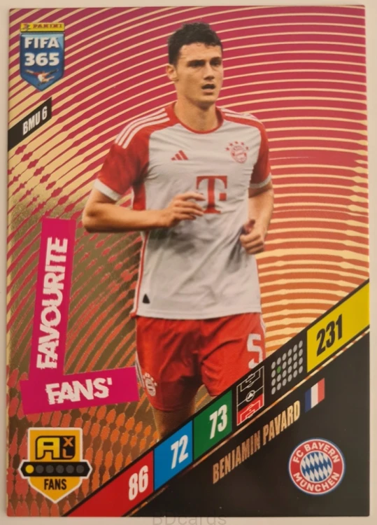 FI6 Pavard Bayern Monachium Panini Fifa 365 2024 Fans