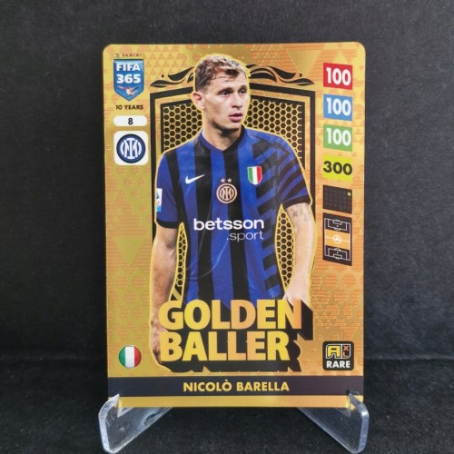 2024-25 Panini Adrenalyn XL Fifa 365 Barella Inter Golden Baller Rare /FF1