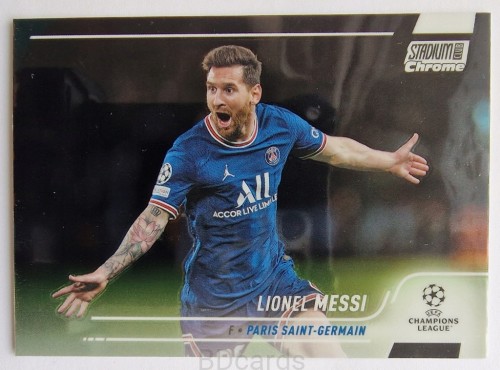 2021-22 TOPPS Chrome Stadium Lionel Messi PSG /RU14