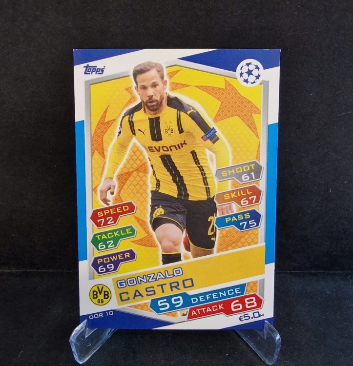 2016-17 Topps Match Attax Gonzalo Castro Borussia Dortmund /AU10