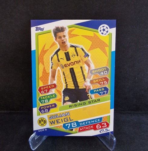 2016-17 Topps Match Attax Julian Weigl Borussia Dortmund /AU10