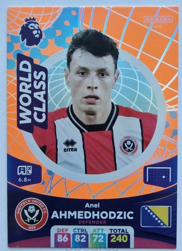 2024 Panini Premier League Anel Ahmedchodzic Sheffield World Class /SP22
