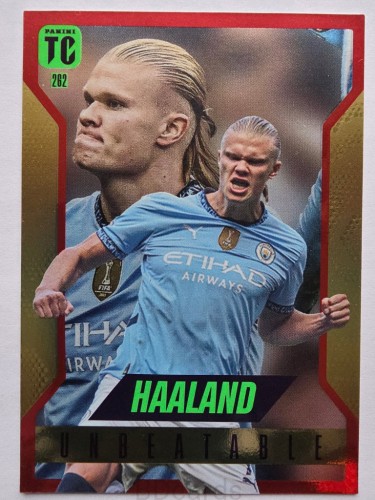 2025 PANINI Top Class Haaland Manchester City Unbeatable Czerwony /ER13