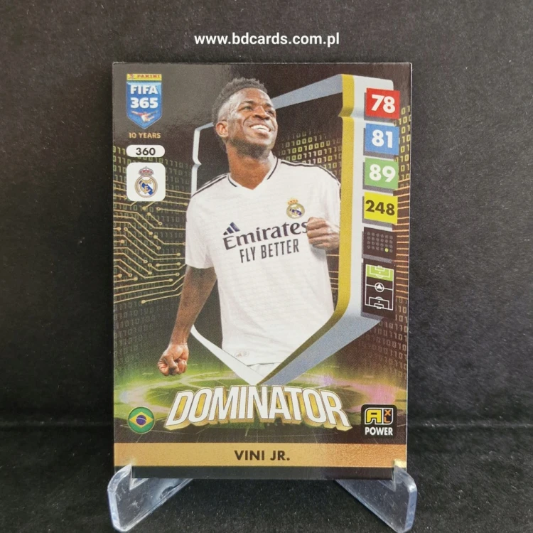 2024-25 Panini Adrenalyn XL Fifa 365 Vinicius Jr Real Madryt Dominator /FF8