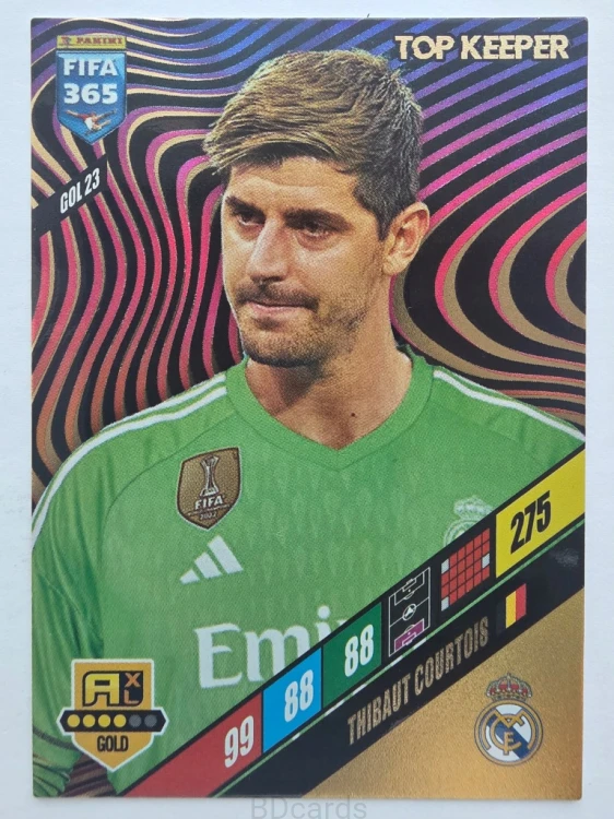 2024 Panini Fifa 365 Thibaut Courtois Real Madryt Top Keeper /F