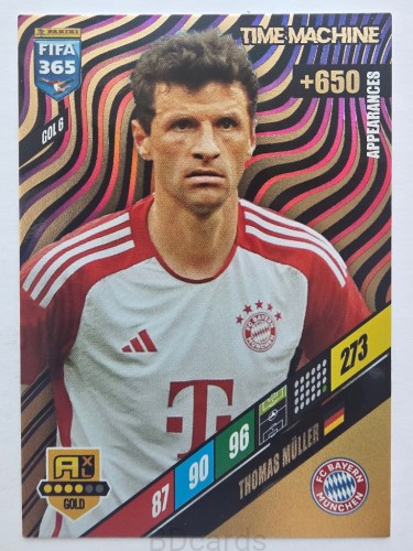 2024 Panini Fifa 365 Thomas Muller Bayern Monachium Time Machine /F